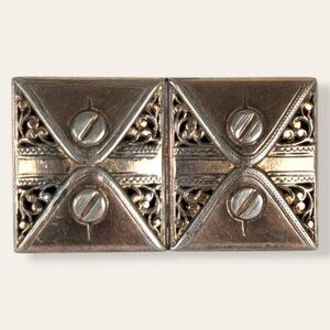 Vintage Rectangular Perfume Brooch